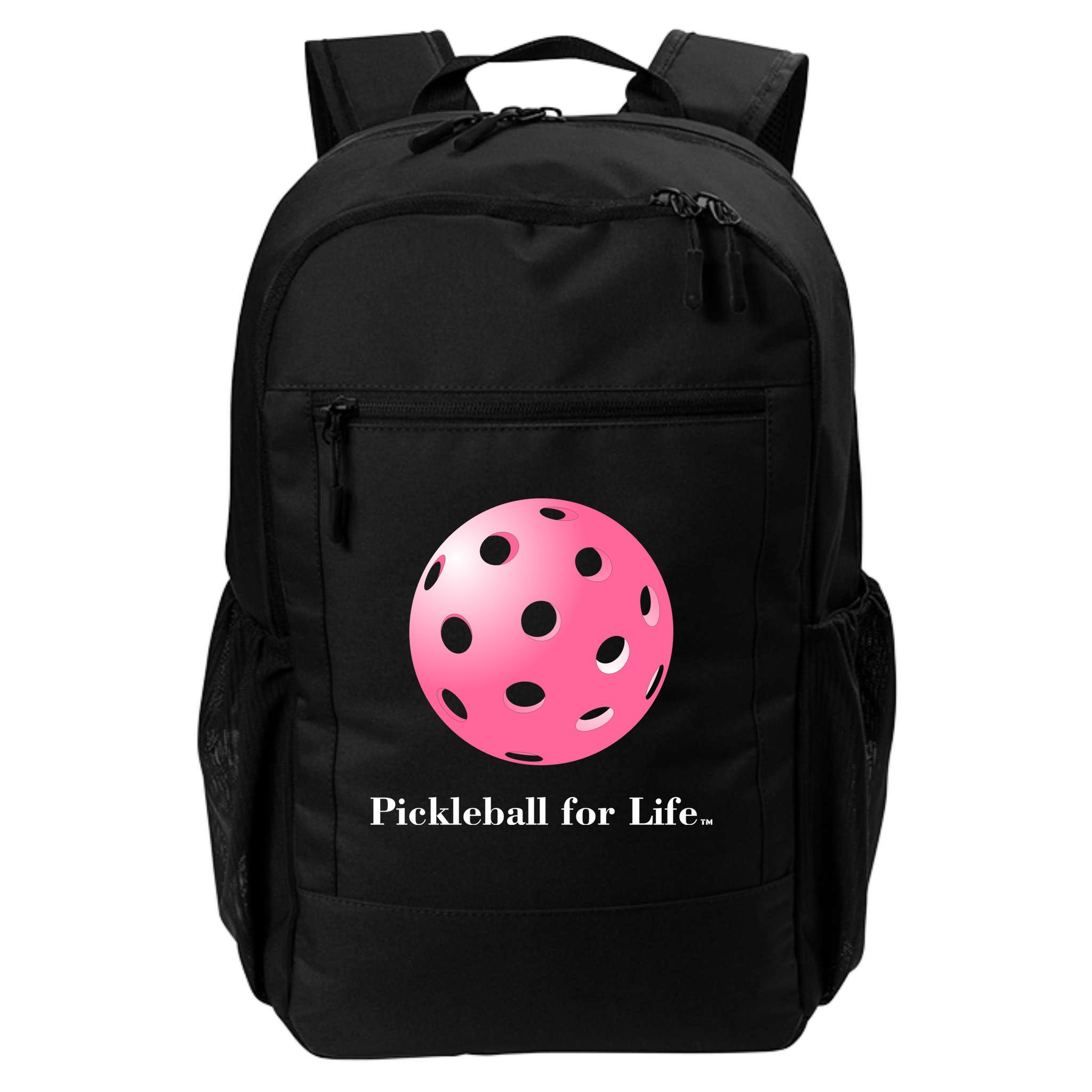 Pickleball For Life Pink Backpack