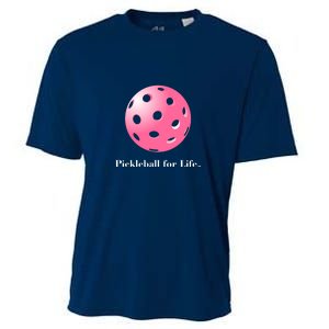 Pickleball For Life Pink Cooling Performance Crew T-Shirt