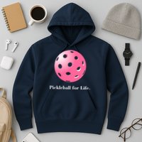 Pickleball For Life Pink Hoodie