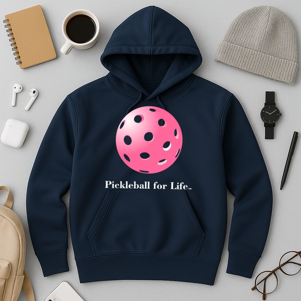 Pickleball For Life Pink Hoodie