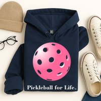 Pickleball For Life Pink Hoodie