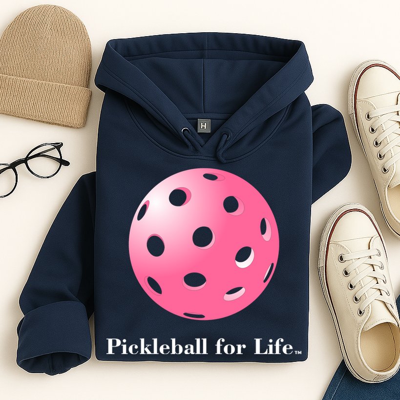 Pickleball For Life Pink Hoodie