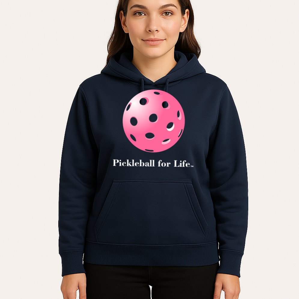 Pickleball For Life Pink Hoodie