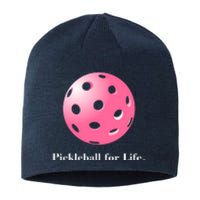 Pickleball For Life Pink Sustainable Beanie