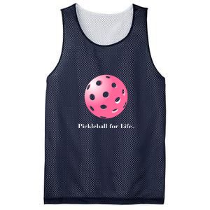 Pickleball For Life Pink Mesh Reversible Basketball Jersey Tank