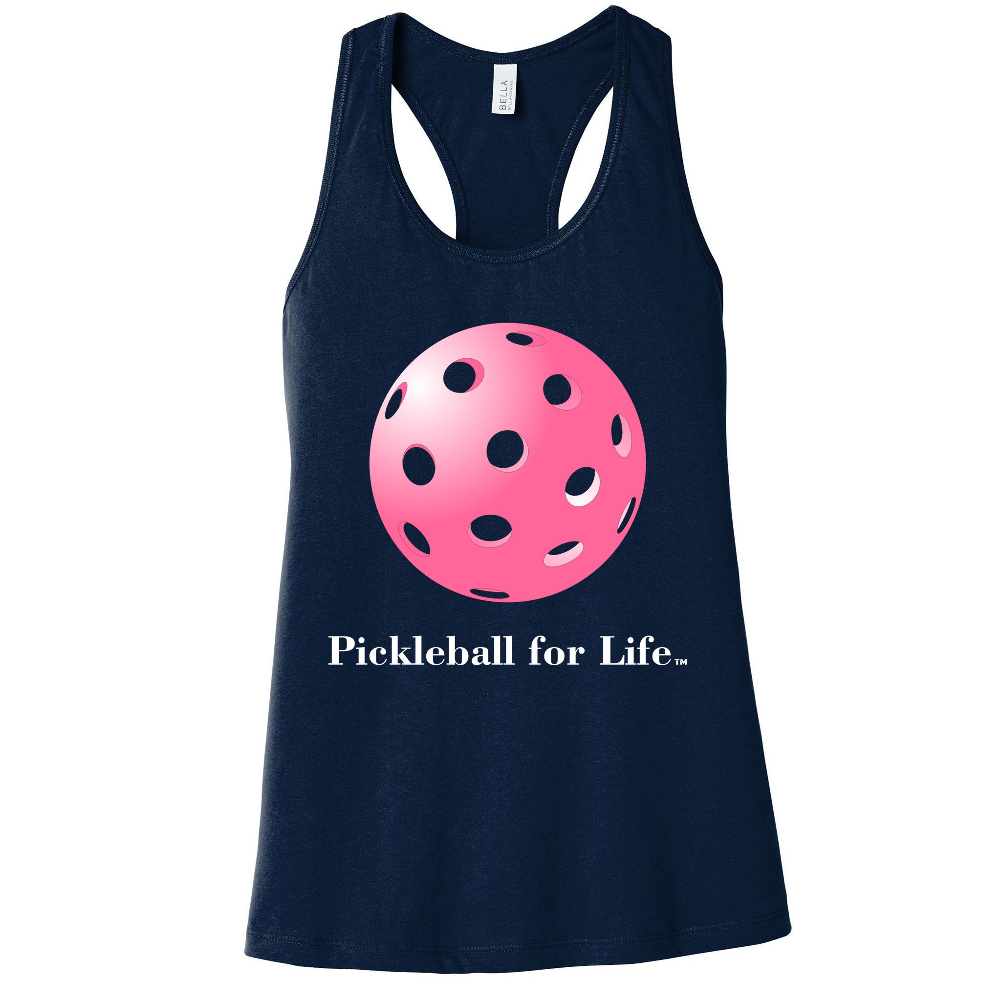 Pickleball For Life Pink Womens Tank Top
