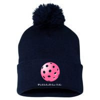 Pickleball For Life Pink Pom Pom 12in Knit Beanie