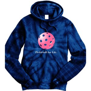 Pickleball For Life Pink Tie Dye Hoodie