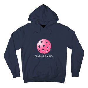 Pickleball For Life Pink Tall Hoodie