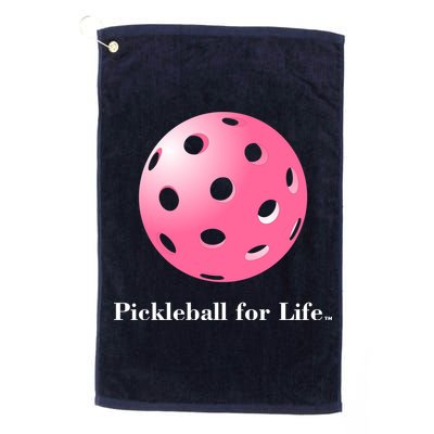 Pickleball For Life Pink Golf Towel
