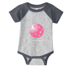 Pickleball For Life Pink Infant Baby Jersey Bodysuit