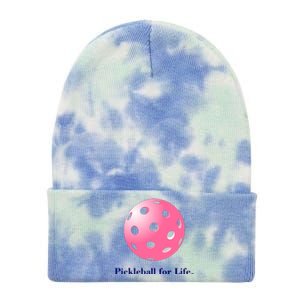 Pickleball For Life Pink Tie Dye 12in Knit Beanie