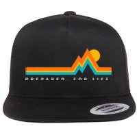 Prepared For Lifemountains Flat Bill Trucker Hat