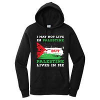 Palestine Flag Lives In Me. Free Palestine Gaza Palestinians Women's Pullover Hoodie