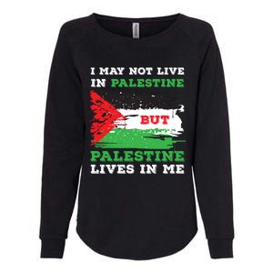 Palestine Flag Lives In Me. Free Palestine Gaza Palestinians Womens California Wash Sweatshirt