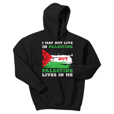 Palestine Flag Lives In Me. Free Palestine Gaza Palestinians Kids Hoodie