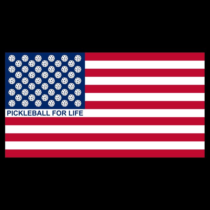 Pickleball For Life Flag Pickleball Flag Flexfit Unipanel Trucker Cap