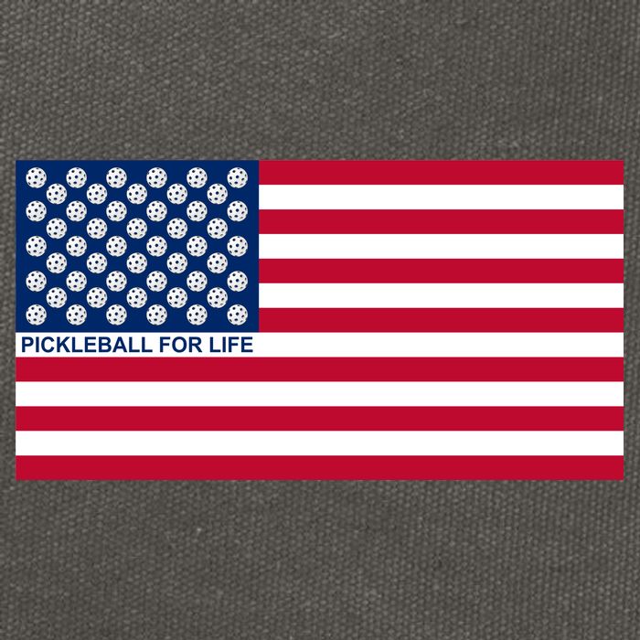 Pickleball For Life Flag Pickleball Flag Cotton Canvas Backpack