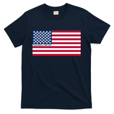 Pickleball For Life Flag Pickleball Flag T-Shirt