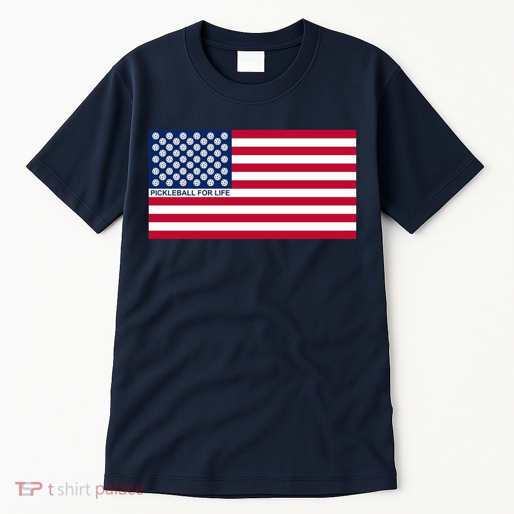 Pickleball For Life Flag Pickleball Flag Tall T-Shirt