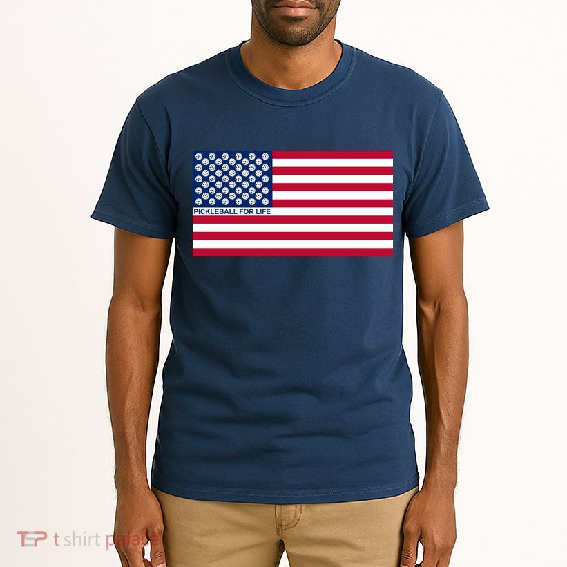 Pickleball For Life Flag Pickleball Flag Tall T-Shirt