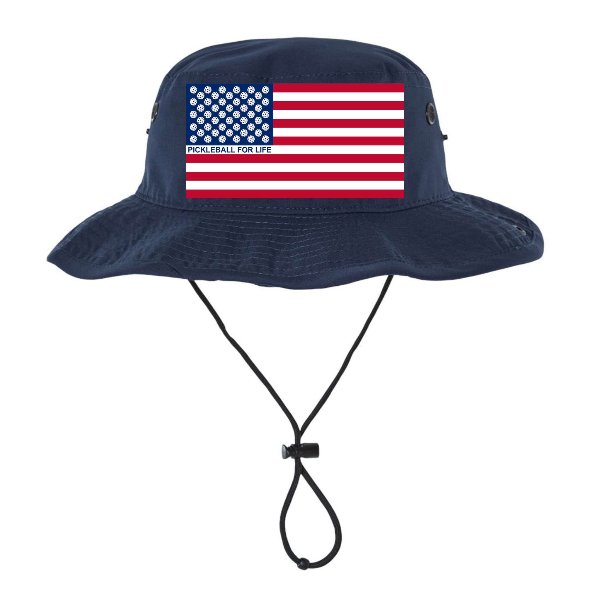 Pickleball For Life Flag Pickleball Flag Bucket Hat