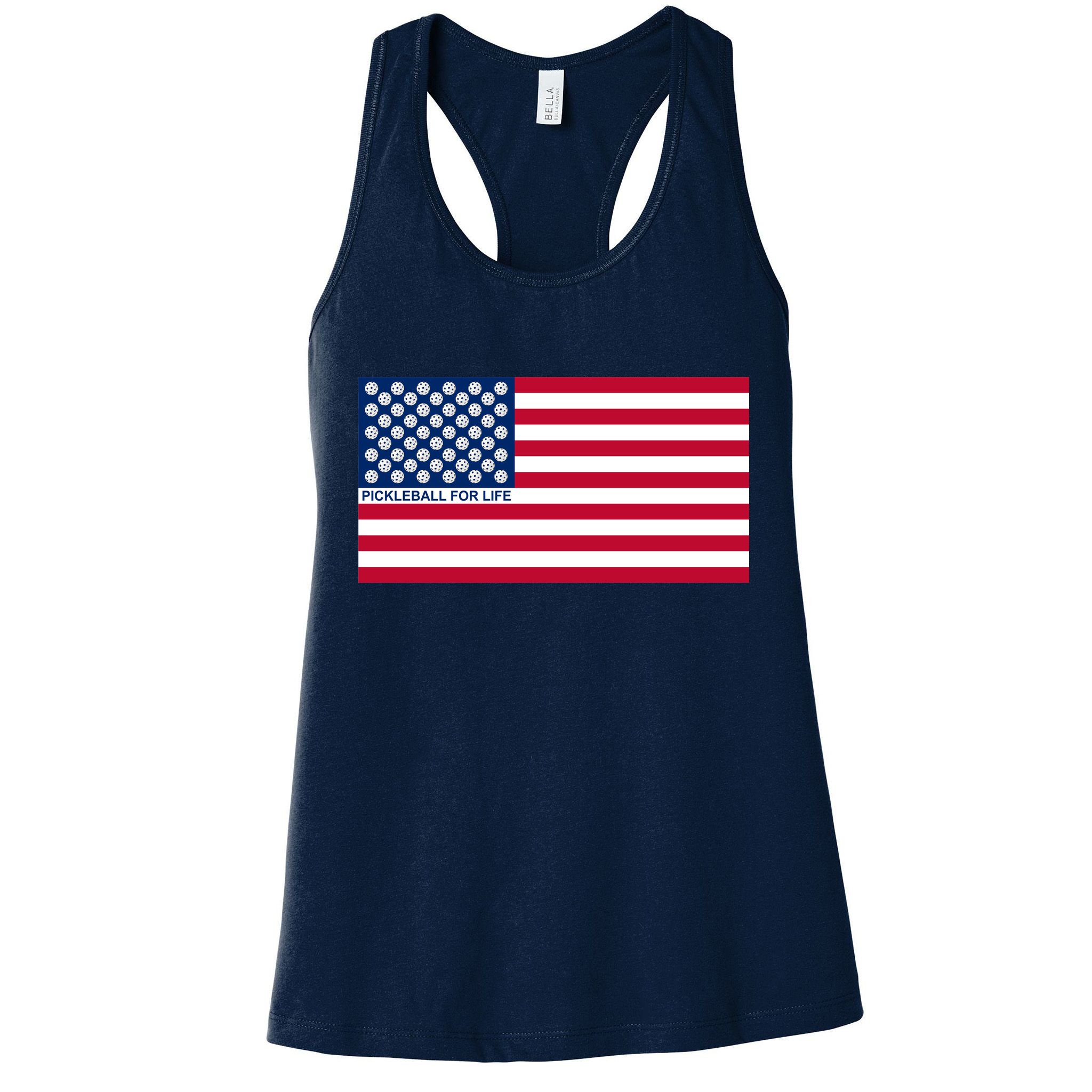 Pickleball For Life Flag Pickleball Flag Womens Tank Top