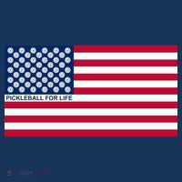 Pickleball For Life Flag Pickleball Flag Womens T-Shirt
