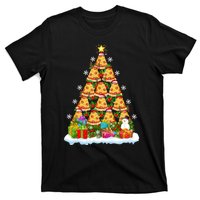 Pizza Food Lover Xmas Holiday Santa Pizza Christmas Tree T-Shirt