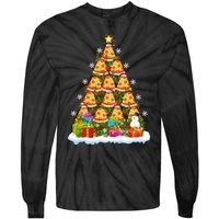 Pizza Food Lover Xmas Holiday Santa Pizza Christmas Tree Tie-Dye Long Sleeve Shirt