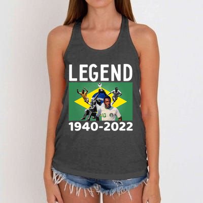 Pele Football Legend Women's Knotted Racerback Tank