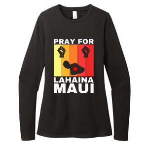 Pray For Lahaina Maui Hawaii Strong Wildfire Support Gift Womens CVC Long Sleeve Shirt