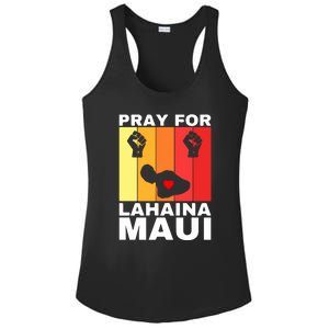 Pray For Lahaina Maui Hawaii Strong Wildfire Support Gift Ladies PosiCharge Competitor Racerback Tank