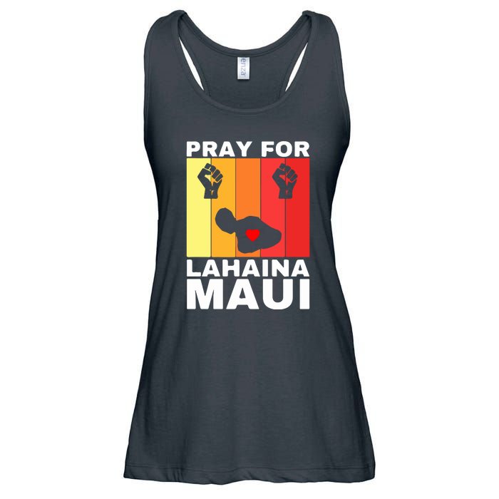 Pray For Lahaina Maui Hawaii Strong Wildfire Support Gift Ladies Essential Flowy Tank