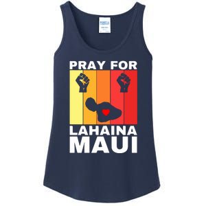 Pray For Lahaina Maui Hawaii Strong Wildfire Support Gift Ladies Essential Tank