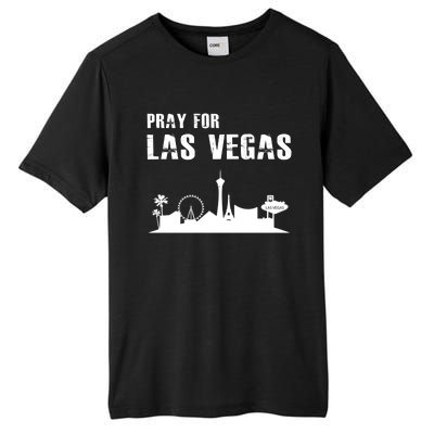 Pray For Las Vegas Tall Fusion ChromaSoft Performance T-Shirt