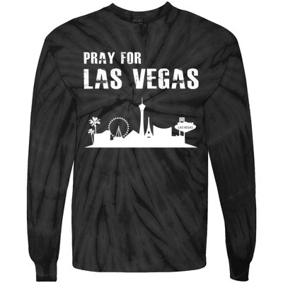 Pray For Las Vegas Tie-Dye Long Sleeve Shirt