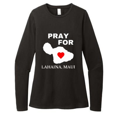 Pray For Lahaina Maui Hawaii Strong Gift Wildfire Support Womens CVC Long Sleeve Shirt