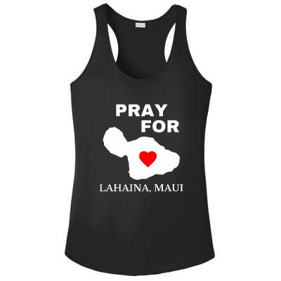 Pray For Lahaina Maui Hawaii Strong Gift Wildfire Support Ladies PosiCharge Competitor Racerback Tank