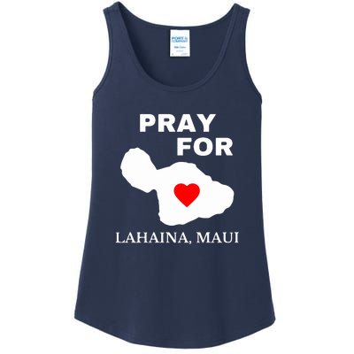 Pray For Lahaina Maui Hawaii Strong Gift Wildfire Support Ladies Essential Tank