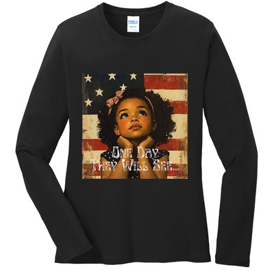 Patriotic Future Leader Ladies Long Sleeve Shirt