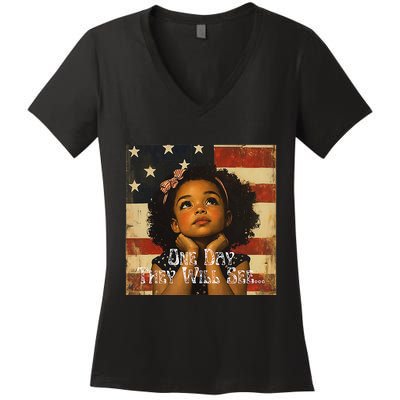 Patriotic Future Leader Women's V-Neck T-Shirt
