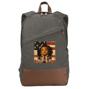 Patriotic Future Leader Cotton Canvas Backpack