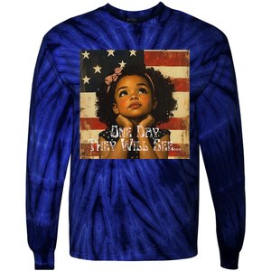 Patriotic Future Leader Tie-Dye Long Sleeve Shirt