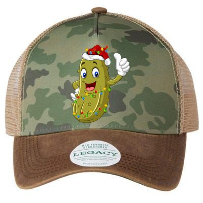 Pickle Fruit Lover Xmas Santa Hat Pickle Christmas Gift Legacy Tie Dye Trucker Hat