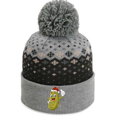 Pickle Fruit Lover Xmas Santa Hat Pickle Christmas Gift The Baniff Cuffed Pom Beanie