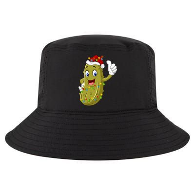 Pickle Fruit Lover Xmas Santa Hat Pickle Christmas Gift Cool Comfort Performance Bucket Hat