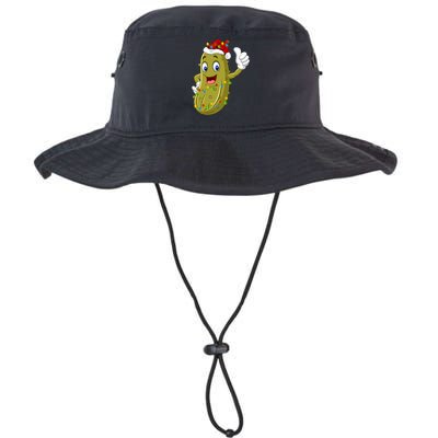 Pickle Fruit Lover Xmas Santa Hat Pickle Christmas Gift Bucket Hat