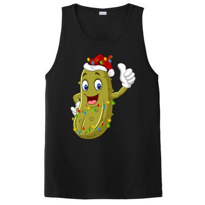 Pickle Fruit Lover Xmas Santa Hat Pickle Christmas Gift PosiCharge Competitor Tank