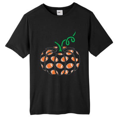 Pumpkin Football Lazy Halloween Costume Cool Sport Tall Fusion ChromaSoft Performance T-Shirt